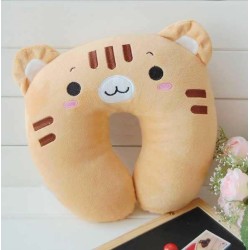 Brown Cat U Shape Feeding & Nursing Baby Neck Pillow